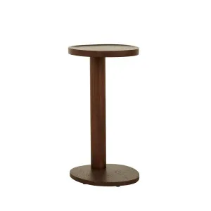 Tolv Islet Tall Side Table - Smoked Oak by Tolv, a Side Table for sale on Style Sourcebook