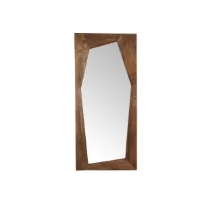 Theron Ryker Floor Mirror - Pecan Mango Wood by GlobeWest, a Statues & Ornaments for sale on Style Sourcebook