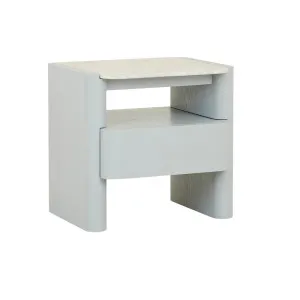 Floyd Marble Bedside - Matt White Marble - Powder Blue by GlobeWest, a Bedside Tables for sale on Style Sourcebook