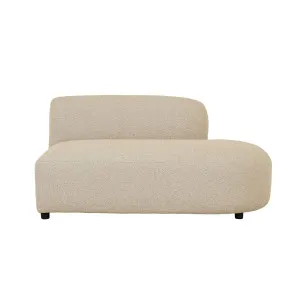 Aruba Curve 2 Seater Open Right Chase Sofa - Fossi Sand by GlobeWest, a Outdoor Furniture for sale on Style Sourcebook