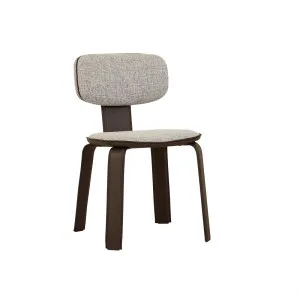 Gigi Dining Chair - Coal - Light Linen Grey by GlobeWest, a Chairs for sale on Style Sourcebook