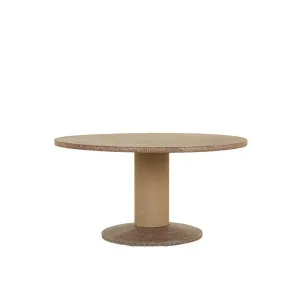 Dakota Outdoor Round Dining Table - Mocha Fleck - Beige by GlobeWest, a Outdoor Furniture for sale on Style Sourcebook