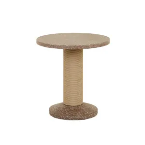 Dakota Side Table - Mocha Fleck - Beige by GlobeWest, a Outdoor Furniture for sale on Style Sourcebook