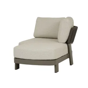 Valencia Rope 4-Seater Right Chaise Sofa with Arm - Fawn/Mocha by GlobeWest, a Outdoor Sofas for sale on Style Sourcebook