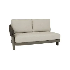 Valencia Rope 4-Seater Right Chaise Sofa with Arm - Fawn/Mocha by GlobeWest, a Outdoor Sofas for sale on Style Sourcebook