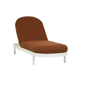 Bondi Curve Sunbed - Rosewood - White by GlobeWest, a Outdoor Furniture for sale on Style Sourcebook