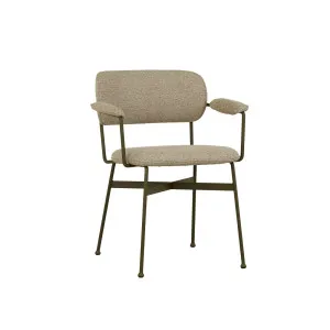 Piccolo Dining Armchair - Fawn Speckle - Matt Olive by GlobeWest, a Chairs for sale on Style Sourcebook