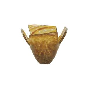 Boden Peak Small Bowl - Caramel by GlobeWest, a Decorative Plates & Bowls for sale on Style Sourcebook
