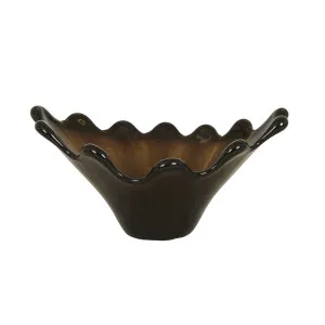 Boden Juniper Bowl - Dark Amber by GlobeWest, a Decorative Plates & Bowls for sale on Style Sourcebook
