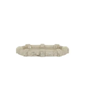 Rufus Link Oval Tray - Oat Marble by GlobeWest, a Decorative Plates & Bowls for sale on Style Sourcebook
