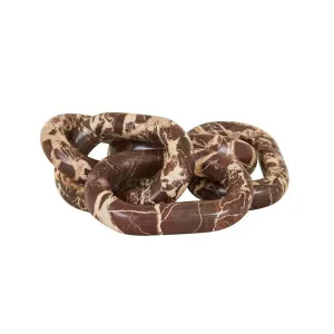Rufus Link Marble Sculpture - Chocolate Marble by GlobeWest, a Statues & Ornaments for sale on Style Sourcebook