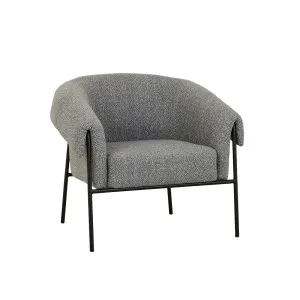 Sid Occasional Chair - Pewter - Matt Black by GlobeWest, a Chairs for sale on Style Sourcebook