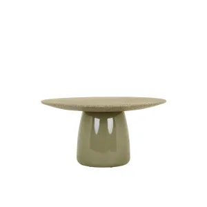 Livorno Sphere Dining Table - Moss Terrazzo - Gloss Moss by GlobeWest, a Tables for sale on Style Sourcebook