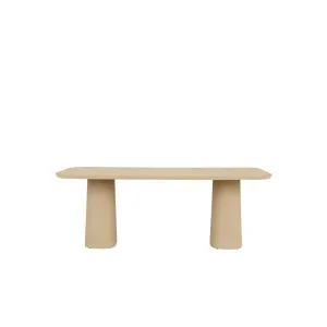 Morocco Pillar Dining Table - Smooth Latte - Latte by GlobeWest, a Tables for sale on Style Sourcebook