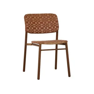 Montana Grid Dining Chair - Soft Brique - Bronze by GlobeWest, a Outdoor Furniture for sale on Style Sourcebook