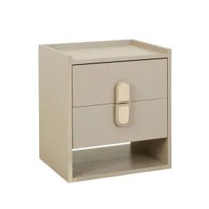 Faye Bedside - Porcini - Matt Natural Travertine by GlobeWest, a Bedside Tables for sale on Style Sourcebook