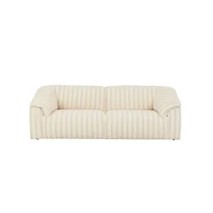 Hugo Sable 3 Seater Sofa - Almond Stripe by GlobeWest, a Sofas for sale on Style Sourcebook