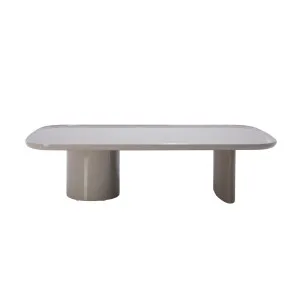 Veda Coffee Table - Gloss Sand - Smoked Elm by GlobeWest, a Coffee Table for sale on Style Sourcebook