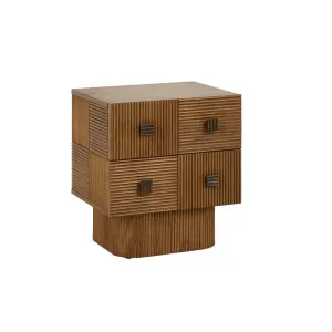 Ravi Bedside - Pecan by GlobeWest, a Bedside Tables for sale on Style Sourcebook