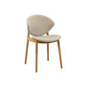 Alora Dining Chair - Cashew Leather - Mist Beige by GlobeWest, a Chairs for sale on Style Sourcebook