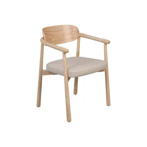 Kaia Dining Armchair - Stone - Natural Ash by GlobeWest, a Chairs for sale on Style Sourcebook
