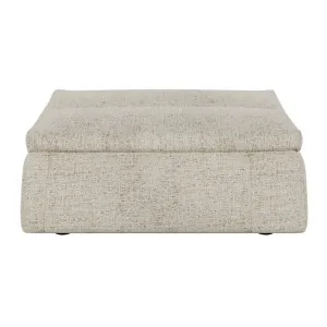Hugo Byron 5-Seater L Shape Sofa with Ottoman - Nougat Speckle by GlobeWest, a Ottomans for sale on Style Sourcebook