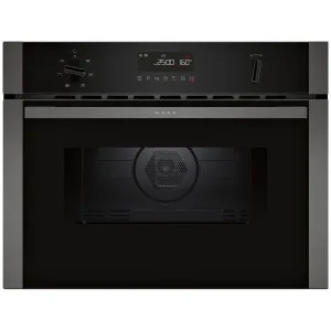 NEFF 60cm N50 Built-in Microwave Oven with Hot Air Graphite Grey C1AMG84G1B by NEFF, a Microwave Ovens for sale on Style Sourcebook