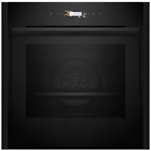 NEFF 60cm N70 Pyrolytic Oven Aluminium Brushed Black Anodized B59CR72D0A by NEFF, a Ovens for sale on Style Sourcebook