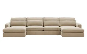Byron 4 seat dual chaise lounge by Focus On Furniture, a Sofas for sale on Style Sourcebook