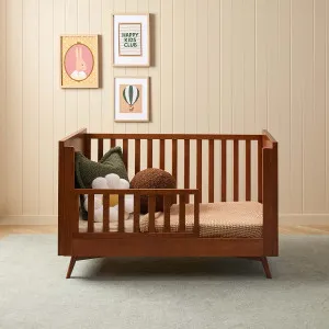 Marlow Cot Toddler Bed Half Frame - Walnut - Mocka by Mocka., a Cots & Bassinets for sale on Style Sourcebook