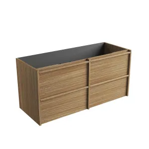 Venetta Framed Wall Hung 1200mm Harvest Oak Cabinet - Cabinet Only, Stone Top Not Apply by Aulic, a Vanities for sale on Style Sourcebook