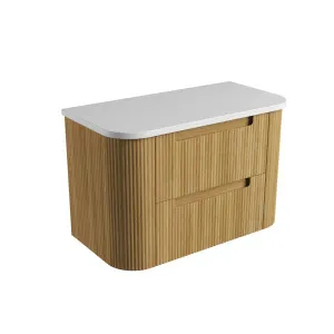 Varcelli Tier Wall Hung 900mm - Flat Stone Top, Pure by Aulic, a Vanities for sale on Style Sourcebook