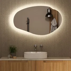 Evanston 1100mm/1300mm - 1100mm, Matte White by Aulic, a Illuminated Mirrors for sale on Style Sourcebook