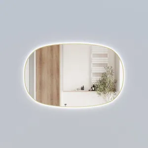 Valmont Horizontal 1400mm - Brushed Gold by Aulic, a Illuminated Mirrors for sale on Style Sourcebook