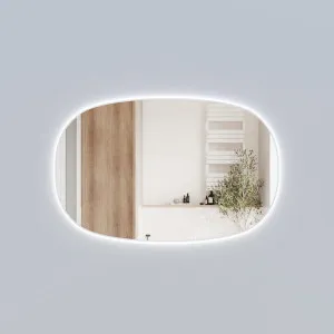 Valmont Horizontal 1400mm - Matte White by Aulic, a Illuminated Mirrors for sale on Style Sourcebook