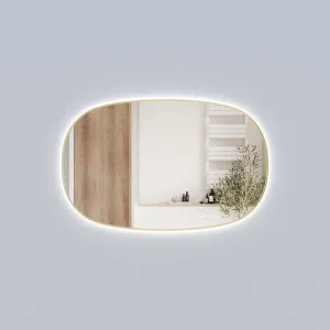 Valmont Horizontal 1100mm - Brushed Gold by Aulic, a Illuminated Mirrors for sale on Style Sourcebook