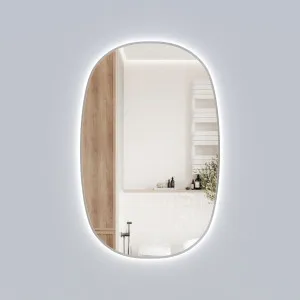 Valmont Vertical 580mm - Brushed Nickel by Aulic, a Illuminated Mirrors for sale on Style Sourcebook