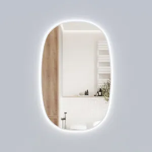 Valmont Vertical 580mm - Matte White by Aulic, a Illuminated Mirrors for sale on Style Sourcebook