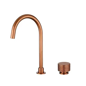 Moon Split Type Basin Mixer Brushed Copper by Aquaperla, a Bathroom Taps & Mixers for sale on Style Sourcebook