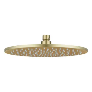 Round Shower Head Light Brushed Brass by Aquaperla, a Shower Heads & Mixers for sale on Style Sourcebook