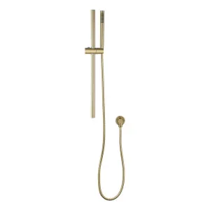 Round Shower Rail with Handheld Shower Light Brushed Brass by Aquaperla, a Towel Rails for sale on Style Sourcebook