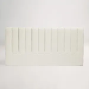 Arlo Vertical Tufted Standard Headboard Bed Head, Ivory, by Lounge Lovers by Lounge Lovers, a Bed Heads for sale on Style Sourcebook