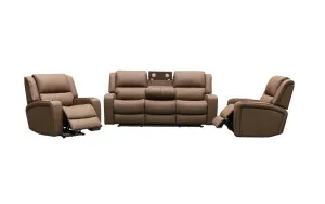 Sedona Leather Recliner Suite by Focus On Furniture, a Sofas for sale on Style Sourcebook