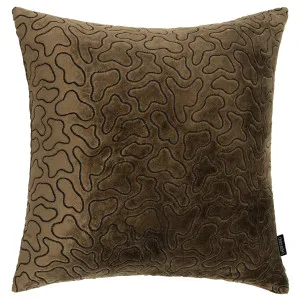 Tidal Green Square Cut Velvet Cushion - 50x50cm by Urban Road, a Cushions, Decorative Pillows for sale on Style Sourcebook