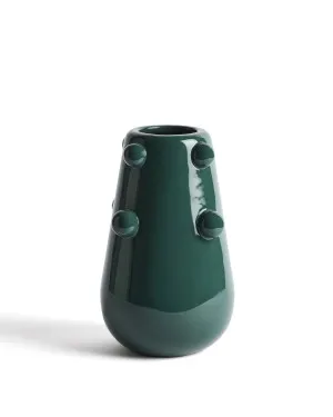 Odra vase in dark green ceramic with glossy finish 25.5cm by null, a Vases & Jars for sale on Style Sourcebook