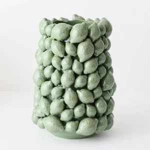 Citrico Vase Green Large 26cml x 25cmw x 36cmh by Floral Interiors, a Vases & Jars for sale on Style Sourcebook