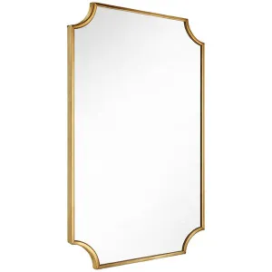 Turner Hastings Claremont Bathroom Mirror 80x50 Brushed Brass CL402MR-BB by Turner Hastings, a Mirrors for sale on Style Sourcebook