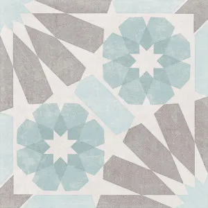 Antica Rush Duckegg Bone (Matt) 200x200 by Sanctuary Makers, a Encaustic Tiles for sale on Style Sourcebook