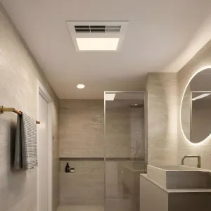 Vencha Extract Prime Mini 4-in-1 EC Bathroom Heater with Exhaust Fan, Cooler & LED Light - White by Vencha, a Exhaust Fans for sale on Style Sourcebook