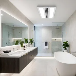 Vencha Extract Prime 4-in-1 EC Bathroom Heater with Exhaust Fan, Cooler & LED Light - White by Vencha, a Exhaust Fans for sale on Style Sourcebook